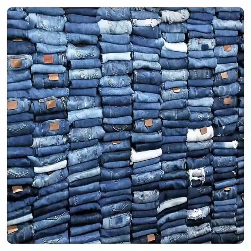 2024 Apparels markalı etiketler erkek çocuğun Denim pantolon süper düşük fiyat overstock markalar denim kot sıska düz kot pantolon