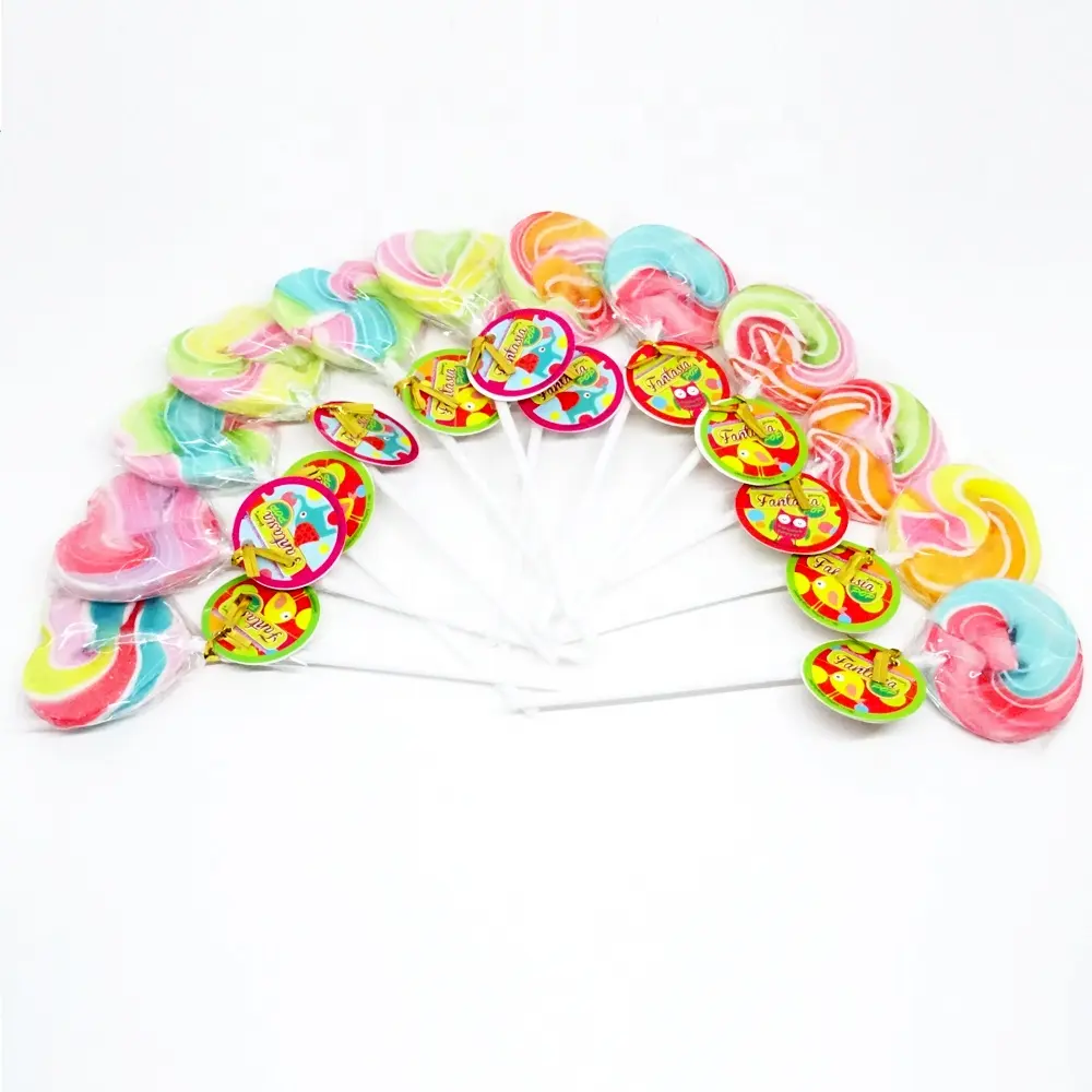 Colorful lollipop circle grimace lollipop hard candy for children family party