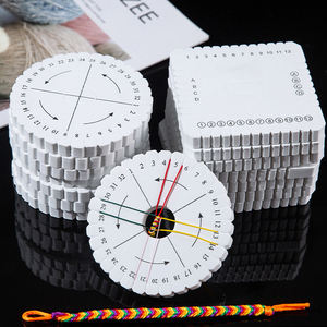 <span class=keywords><strong>Kumihimo</strong></span>-<span class=keywords><strong>disco</strong></span> trenzado de cuentas, placa trenzada redonda y cuadrada para hacer pulseras, tablero de tejido de telar, placa REDONDA/cuadrada - Product Image 2