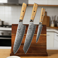 Couteau de chef de cuisine en acier robuste multi-usages Olive 8 pouces, ensemble de couteaux Kiritsuke, ensemble de couteaux Damas 67 couches
