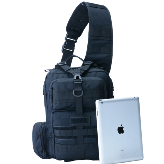 Tactical Concealed Holster Gun Carry Pouch EDC Tools Sling Molle Crossbody Bag Pack