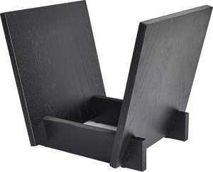 Porte-disque <span class=keywords><strong>vinyle</strong></span> en bois Porte-disque en bois de chêne massif noir Porte-disque <span class=keywords><strong>vinyle</strong></span> en forme de V Supports de stockage de disques CD - Product Image 2