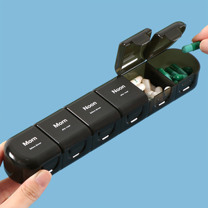 Sunshing vitamin tổ chức <span class=keywords><strong>7</strong></span> Ngày Hàng Tuần <span class=keywords><strong>Pill</strong></span> trường hợp Dispenser y học tổ chức ngày đêm <span class=keywords><strong>container</strong></span> <span class=keywords><strong>7</strong></span> vitamin trường hợp <span class=keywords><strong>Pill</strong></span> Cutter - Product Image 4