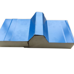 Toit en polyuréthane Protection de l'environnement Isolation des panneaux sandwich de toit en métal Panneau de toit isolé - Product Image 2
