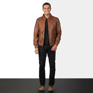 Solid Tone <b>Men</b> <b>Leather</b> <b>Jacket</b> Casual Wear Stylish Biker <b>Jacket</b> Streetwear Comfortable Pakistan Made Custom <b>jacket</b> for <b>men</b> - Product Image 1