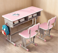 Bureaux doubles personnalisables pour salles de classe d'écoles primaires, bureaux doubles ergonomiques pour étudiants, chaises pour la maison, le bureau et la chambre