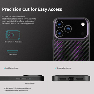 Personalización Rápida, Funda de Teléfono de Fibra de Carbono Forjada + TPU para iPhone 18/18Pro/18 Pro Max/Funda de Carbono 17/16/15/14/13/12Pro/Pro Max - Product Image 2