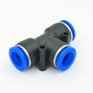 Khí nén nhựa phù hợp TEE 16mm 14mm 12mm 10mm 8mm 6mm 4mm - Product Image 3