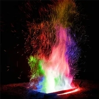 Sachets de feu de joie de feu magique de poudre de flammes colorées de 30g Pyrotechnie Tours de magie Camping en plein air Randonnée Outils de survie
