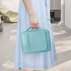 Comfortable Hand Strap Book <b>Carrying</b> <b>Case</b> for Spiritual Use Spacious Interior Layout Reusable Zip Closure Bible Bag - Product Image 5
