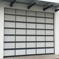 Portes de Garage en Aluminium et plexiglas, 3 pièces, vue complète automatique, portes