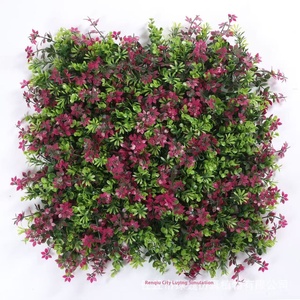 Planta simulada Fondo verde artificial Pared Flores biónicas para Centro Comercial Paisajismo para el día de San Valentín Decorativo - Product Image 3