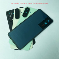 Harga pabrik casing ponsel untuk Samsung A36 kaca belakang dengan lensa kamera hitam/putih/hijau/ungu kaca belakang