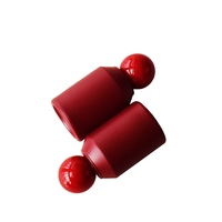 Flacon de parfum rouge brillant de luxe personnalisé 30ml 50ml 100ml Flacon de pulvérisation de parfum en verre à sertir avec boîte d'emballage et LOGO