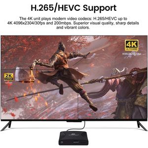 Acemax 4K Ultra-HD kỹ thuật số phương tiện truyền thông máy nghe nhạc tự động USB & thẻ MicroSD hỗ trợ cho đồ họa trong nhà hiển thị - Product Image 5