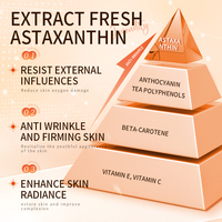 Crème hydratante anti-rides à l'astaxanthine OEM, crème pour le visage rajeunissante à la niacinamide et à l'acide hyaluronique, éclaircissante, raffermissante
