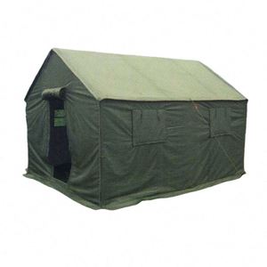 Carpa Personalizada Estilo Africano de Una Habitación, 3mx4m, Doble Capa, Impermeable, para las Cuatro Estaciones, para 10 Personas, Verde Militar/Verde Oliva - Product Image 4