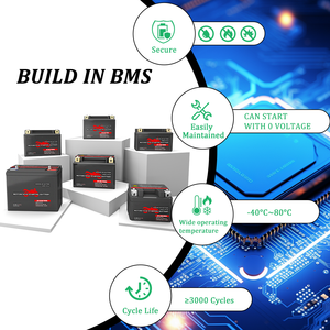 แพ็คแบตเตอรี่โซเดียมไอออน na สำหรับรถจักรยานยนต์195CCA 6.5Ah 12V รอบลึก - Product Image 5