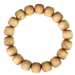 Cliff Cypress <b>Bracelet</b> Aged Barrel Beads Unisex Everyday Wear Jewelry Hangzhou Origin - Product Image 4