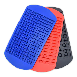 Nhà thực phẩm lớp 160 khoang Silicone <span class=keywords><strong>Ice</strong></span> <span class=keywords><strong>Cube</strong></span> khay thân thiện với môi nhỏ nhỏ khuôn vuông cho <span class=keywords><strong>Ice</strong></span> Maker bền vững - Product Image 1