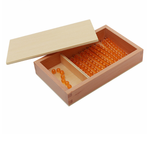 Material Montessori para enseñanza, juguetes educativos, barras de cuentas para 10 tablas con caja, Material de matemáticas, venta al por mayor - Product Image 1
