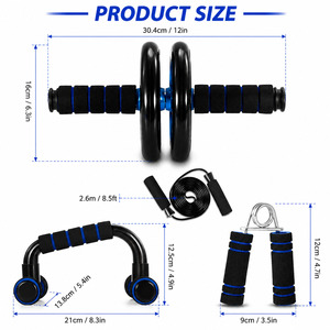 Conjunto Exclusivo de Equipos de Fitness para el Hogar, Rueda Abdominal, Soporte para Flexiones, Dispositivo de Agarre, Cuerda para Saltar y Otros Accesorios - Product Image 5