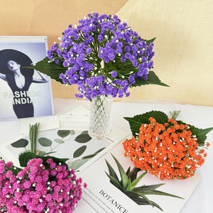 Mazzo di Rose <span class=keywords><strong>e</strong></span> Gypsophila in Plastica di Alta Qualità, Fiori Artificiali Realistici Fatti a Mano per Laurea <span class=keywords><strong>e</strong></span> Capodanno Cinese - Product Image 4