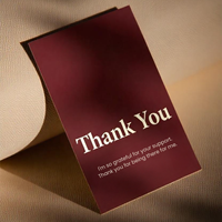 Cartes de remerciement personnalisées en papier kraft, impression numérique, échantillonnage rapide, idéal pour être inclus dans les colis de commande