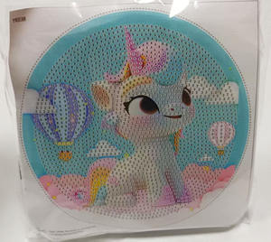 Dessin animé <span class=keywords><strong>licorne</strong></span> bricolage <span class=keywords><strong>diamant</strong></span> peinture Kit rond encadré cristal Art Puzzle pour enfants Animal <span class=keywords><strong>diamant</strong></span> peinture - Product Image 2
