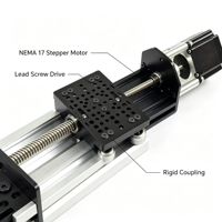 Kit Aktuator Linear NEMA 17 dengan Sekrup Penggerak V-Slot untuk OpenBuilds CNC Printer 3D