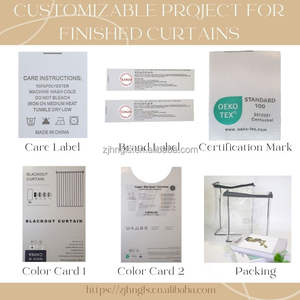 Rideaux de Fenêtre à Œillets Occultants Jacquard Élégants en 100 % Polyester pour Salon et Chambre, Design Simple et Moderne - Product Image 6