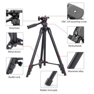 Mini trépied professionnel en aluminium avec rotule pour prise de vue zénithale, compatible projecteur, portable, pour appareil photo reflex numérique - Product Image 3