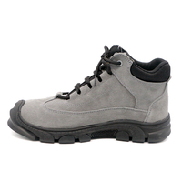 Bottes de sécurité mi-montantes MAXITOUGH personnalisables avec logo, en daim, résistantes à la perforation, avec embout en acier, confort toutes saisons, unisexe