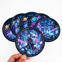 Etiqueta de Vinilo PVC con Logotipo Personalizado, Resistente a los Rayos UV e Impermeable, Impresión de Adhesivos Troquelados