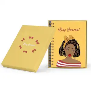 Lanner-Agenda diaria con caja, cuaderno de tapa dura de 5 pulgadas, planificador semanal diario con caja, otebook