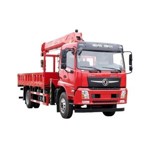 Camion grue à cabine double 4x2 Dongfeng D3V équipé d'une grue à flèche droite Sany 10T pour l'ingénierie municipale et l'entretien routier - Product Image 1