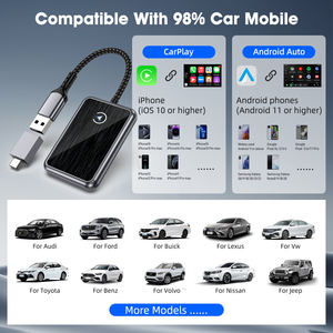 อะแดปเตอร์ CarPlay ไร้สายสำหรับ iPhone USB รถเล่น dongle กล่อง Ai แปลงโรงงานสาย CarPlay เป็นไร้สาย CarPlay - Product Image 6