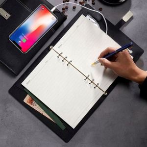 Mairun Customized A5 Hardcover PU Leather Paper Cover Notebook 8000mAh Wireless Charging Powerbank Valentine's Day Gifting - Product Image 6