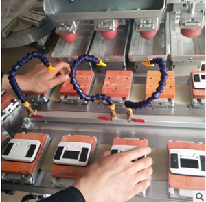 Machine de tampographie grand format 6 couleurs avec navette de gobelet d'encre de 110mm pour bouteille tasse boîte à lunch voiture jouets <span class=keywords><strong>Lego</strong></span> jouet sandale balle - Product Image 3