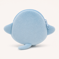 Porte-monnaie en peluche mignon Ray, pochette douce en tissu, sac à monnaie de dessin animé, cadeau pour étudiants