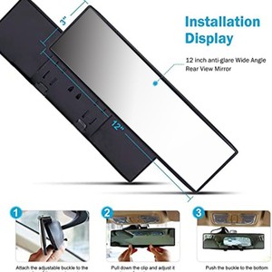 JYNB Car Rearview Mirror Wide Field Of View Anti Glare Monitor For Reversing Aid - Product Image 5