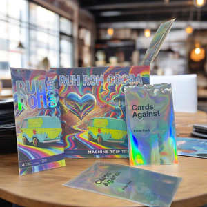 고품질 컬렉션 홀로그램 맞춤 트레이딩 카드 스포츠 축구 애니메이션 트레이딩 카드 게임 (포일 백 포장) - Product Image 2