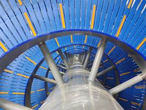 Custom Oem Odm Spiraalvormige Hijsrol Zware Transportband Verticale Lift Zwaartekracht Spiraal Transportband - Product Image 4