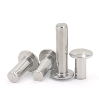 Rivet solide en acier inoxydable de 3 mm, 4 mm, 5 mm, 6 mm, tête de charnière en aluminium de fabrication, rivet solide de 5 x 10 mm, 25 mm