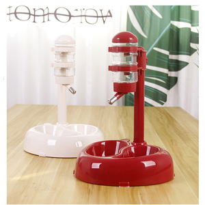 Distributeur d'eau et de nourriture en forme de cœur pour animaux de compagnie, réglable pour chiens et chats - Product Image 3