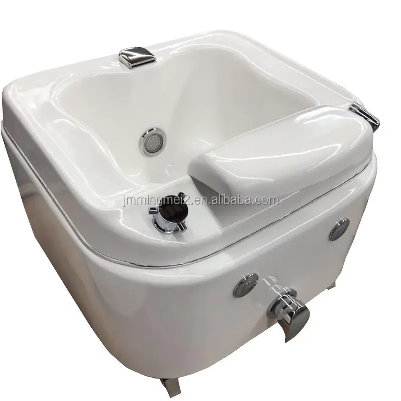 Nail Salon Morden Foot Spa Pedicure Bowl/Bồn Tắm Trắng Pedicure Bowl Với Bánh Xe