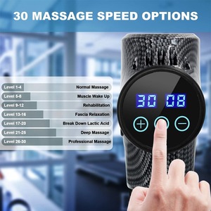 Pistola de Masaje de Percusión de Tejido Profundo <span class=keywords><strong>Gude</strong></span> 30 con Velocidad Ajustable y Función Musical, Set de Fitness Corporal con Estuche Portátil para Dropshipping - Product Image 2