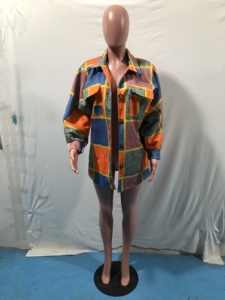 Trench-Coat en <span class=keywords><strong>laine</strong></span> à carreaux <span class=keywords><strong>pour</strong></span> femme, tendance, grande taille, veste décontractée, manteaux de printemps écossais, - Product Image 2