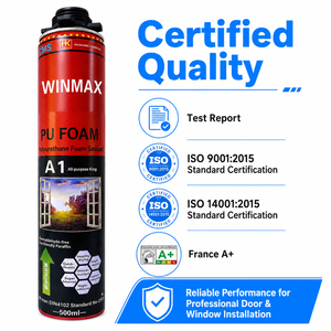 Mousse polyuréthane multifonctionnelle A25 500 ml, sans expansion à chaud, sans rétrécissement à froid, pour la fixation des cadres de fenêtres, le calfeutrage des cadres de portes - Product Image 4