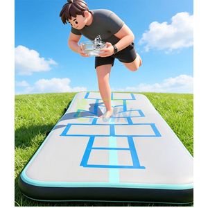 Scivolo Gonfiabile Dropstitch per Acqua, Tappeto Lungo per <span class=keywords><strong>Ginnastica</strong></span>, Pista Gonfiabile Sip N Slide per Parco Acquatico e Pendenza del Parco - Product Image 4
